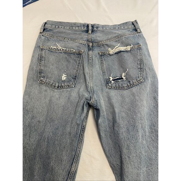 AGOLDE Women’s Destroyed Distressed 90s Denim Jeans Size 28 - Picture 11 of 11